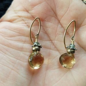 Citrine gem stone wired 14k GF